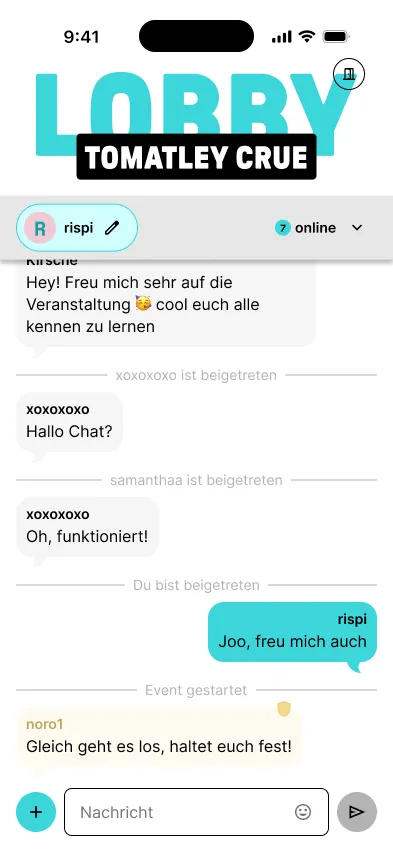 Screenshot of the mobile view of the onboarding flow's chat on Wiblio.