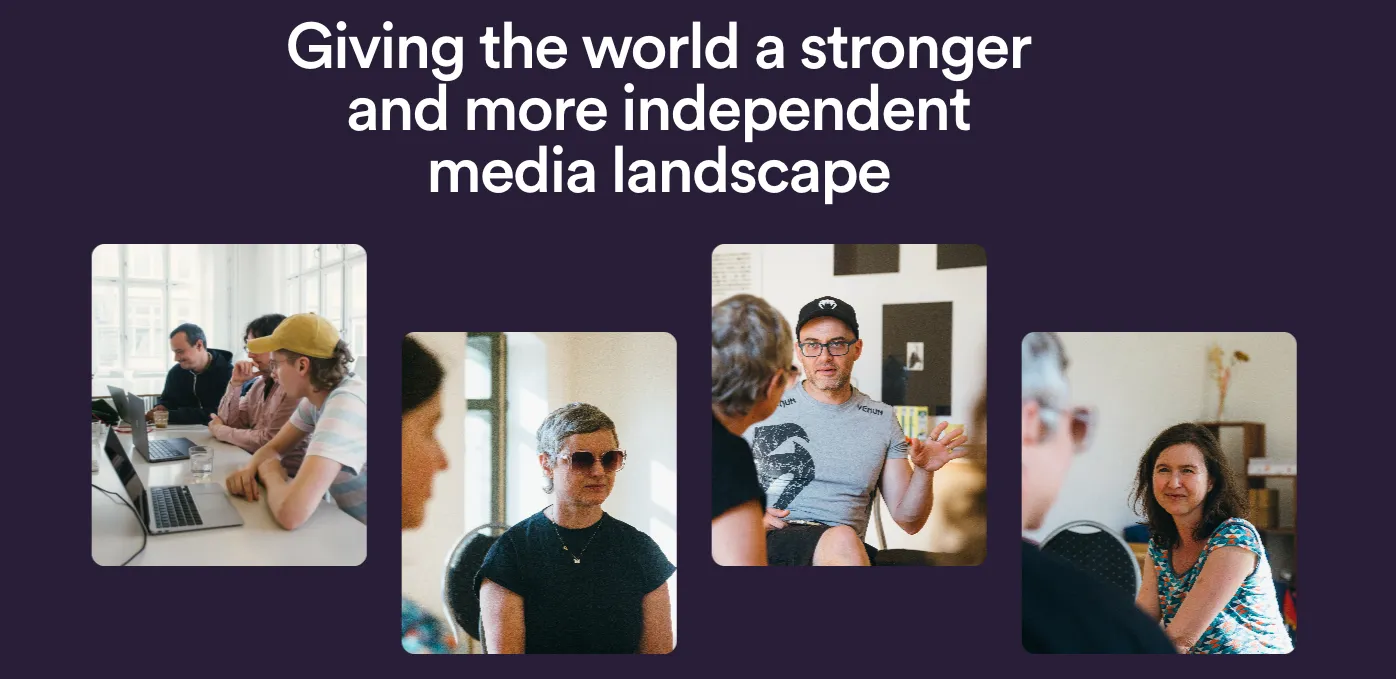 Stärkung einer unabhängigen Medienlandschaft