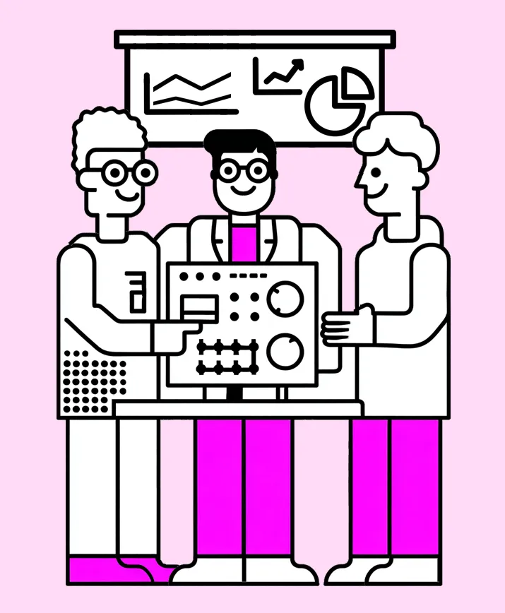 Scientists with an abstract machine